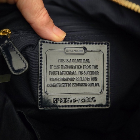 ✨ Iconic Coach Signature Crossbody Bag - Brown and Blue ✨ - Picture 2 of 6